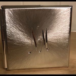 Neiman Marcus Silver Plated Mirror Compact